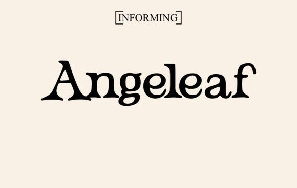 Angeleaf: A Serif Typeface for Brand Identity Projects