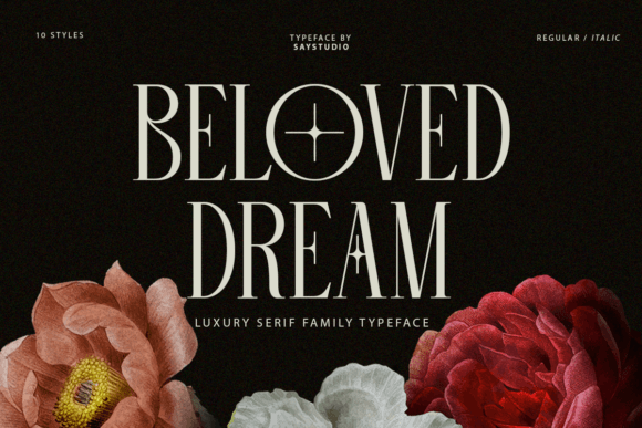 Beloved Dream: A Serif Font Family for Handmade Labels and Product Design