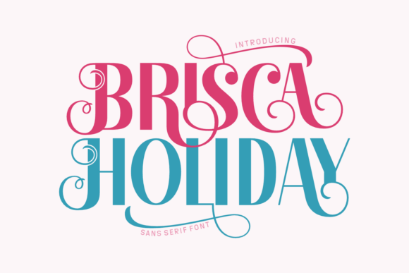 Brisca Holiday Font: A Touch of Elegance
