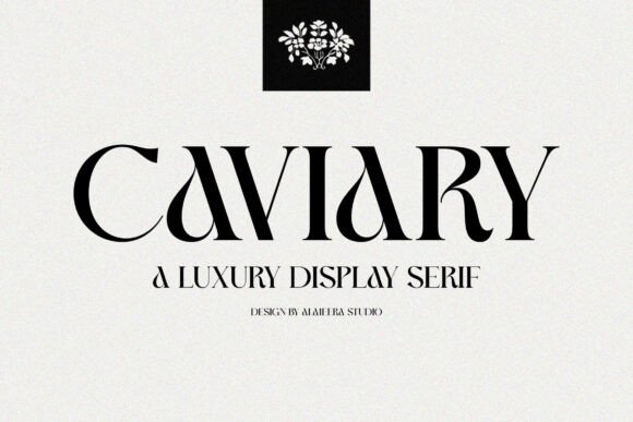 Caviary: A Display Serif Font for Editorial Storytelling