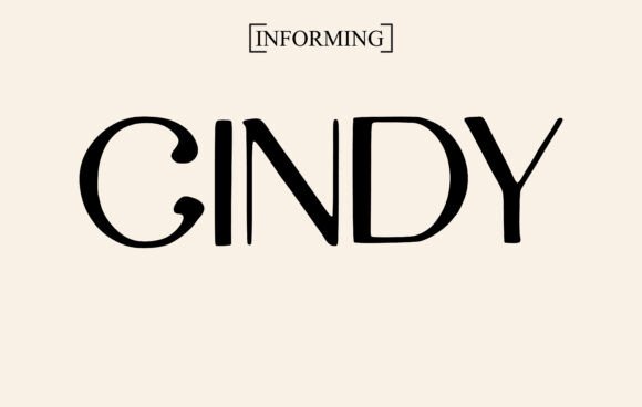 Cindy Font: A Craft-Friendly Display Typeface for Handmade Products
