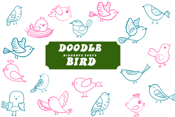 Doodle Bird: A Hand-Sketched Dingbats Font for Makers