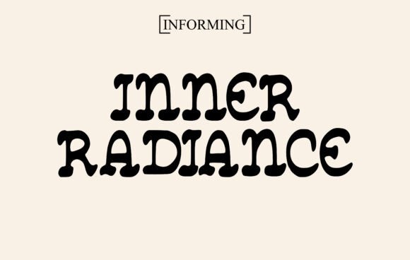 Inner Radiance: A Display Font for Handmade Makers