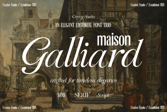 Maison Galliard: A Font Trio That Elevates Your Brand Identity