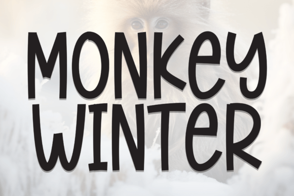 Monkey Winter: A Playful Display Font for Editorial Warmth