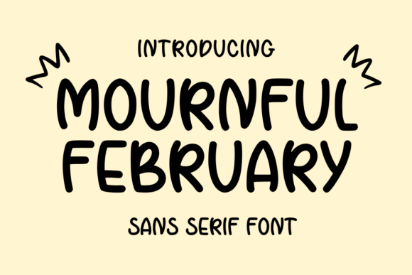 Mournful February: A Charming Sans Serif Font for Branding