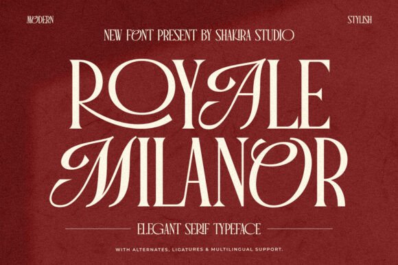 Royale Milanor – Elegant Serif Font