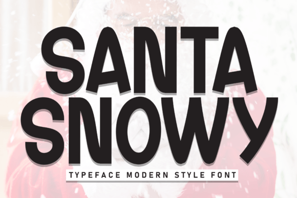 Santa Snowy Display Font: Handwritten Charm for Your Brand