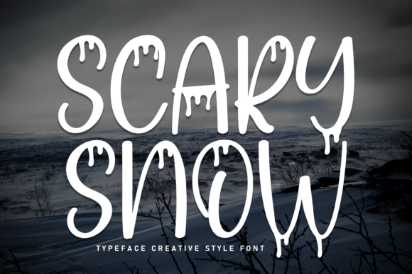 Scary Snow Handwritten Display Font for Small Business Branding That Stands Out