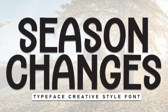 Season Changes Font: A Handwritten Display Typeface for Crafters