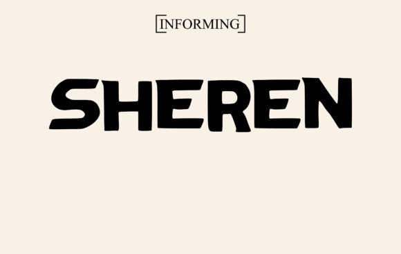 Sheren Font: A Display Typeface Made for Creative Crafters