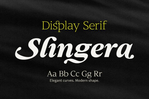 Slingera: A Refined Display Font
