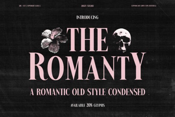 The Romanty: A Serif Font Built for Romantic Editorial Design