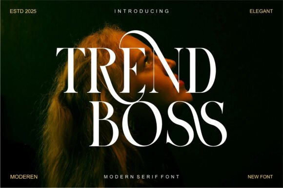 Trendboss: A Serif Typeface Built for Editorial Design