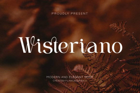 Wisteriano Serif Font: A Crafter’s Secret to Elegant Product Design